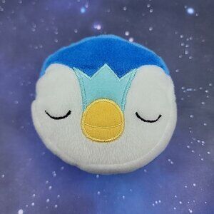 Pokemon Sleeping Piplup 3" Zipper Pouch Coin Purse Face Plush Japanese US SELLER